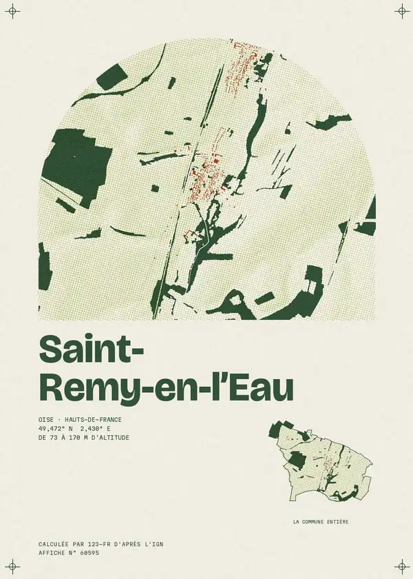 Affiche de Saint-Remy-en-l'Eau, calculée par 123-fr d'après l'IGN