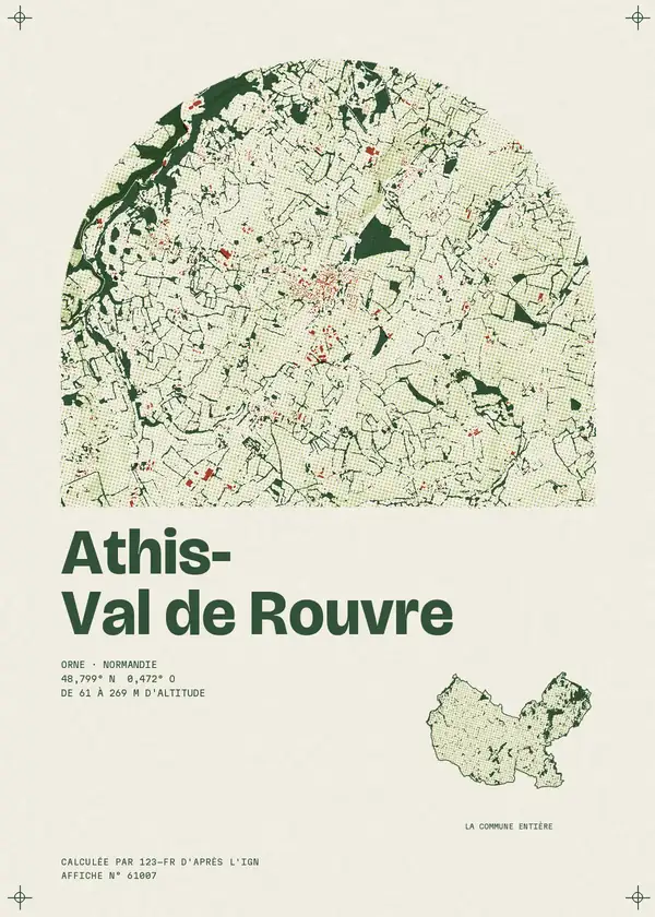 Affiche de Athis-Val de Rouvre, calculée par 123-fr d'après l'IGN