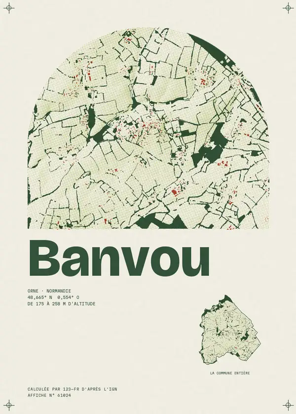 Affiche de Banvou, calculée par 123-fr d'après l'IGN