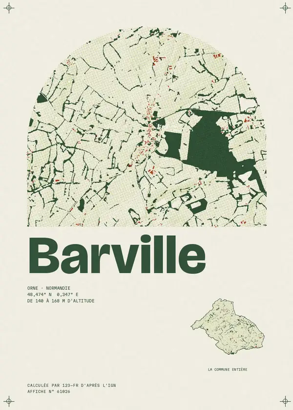 Affiche de Barville, calculée par 123-fr d'après l'IGN