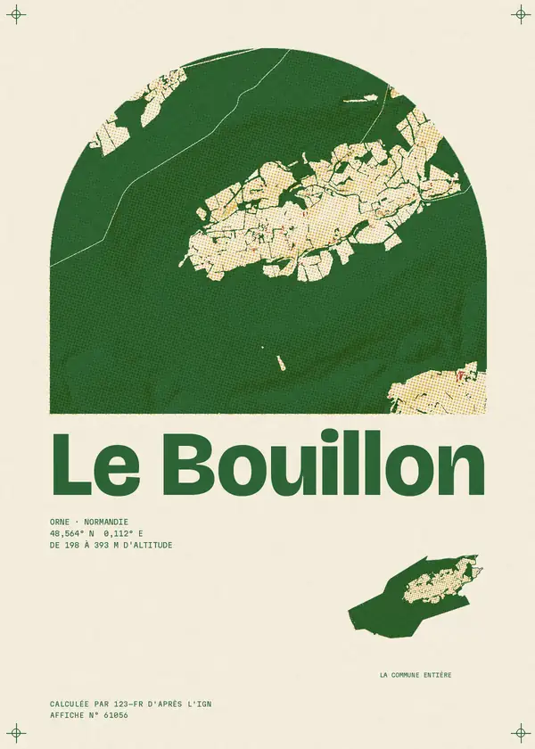 Affiche de Le Bouillon, calculée par 123-fr d'après l'IGN