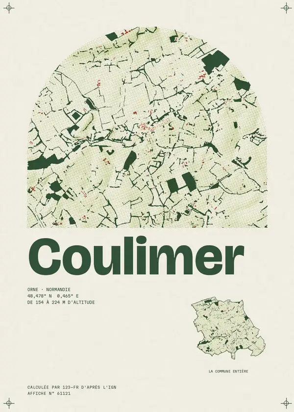 Affiche de Coulimer, calculée par 123-fr d'après l'IGN