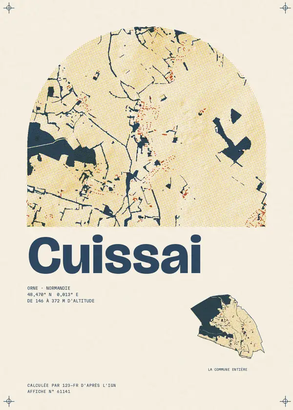 Affiche de Cuissai, calculée par 123-fr d'après l'IGN