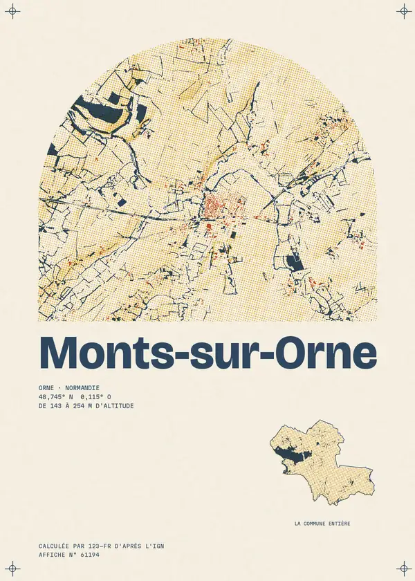 Affiche de Monts-sur-Orne, calculée par 123-fr d'après l'IGN