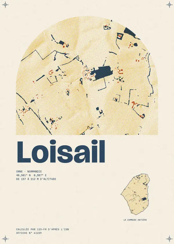 Affiche de Loisail, calculée par 123-fr d'après l'IGN