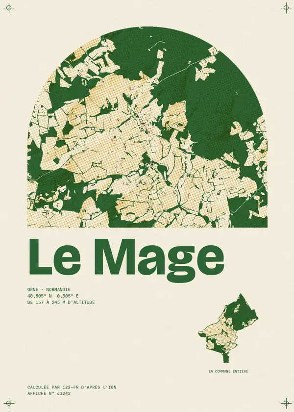 Affiche de Le Mage, calculée par 123-fr d'après l'IGN
