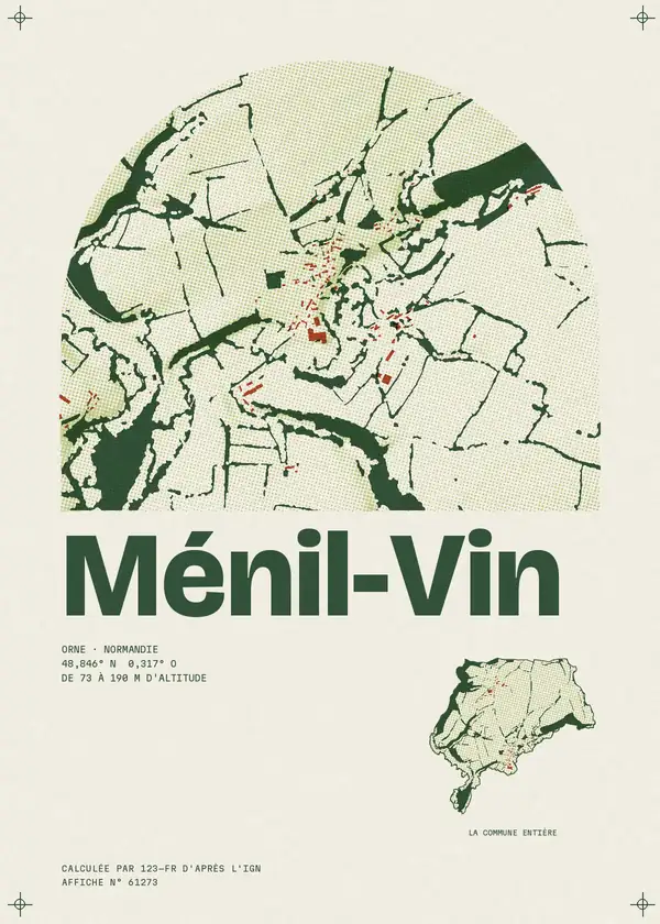 Affiche de Ménil-Vin, calculée par 123-fr d'après l'IGN