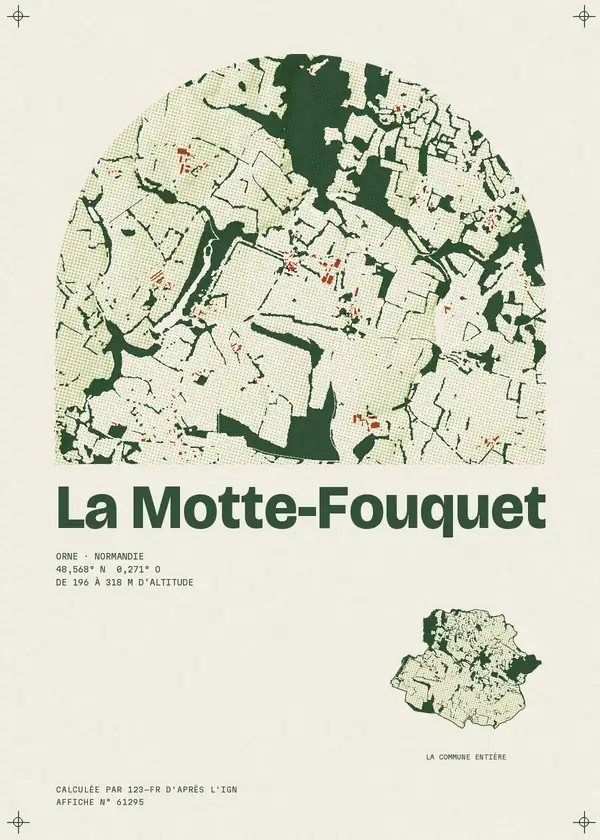 Affiche de La Motte-Fouquet, calculée par 123-fr d'après l'IGN