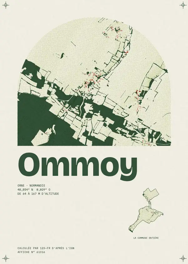 Affiche de Ommoy, calculée par 123-fr d'après l'IGN