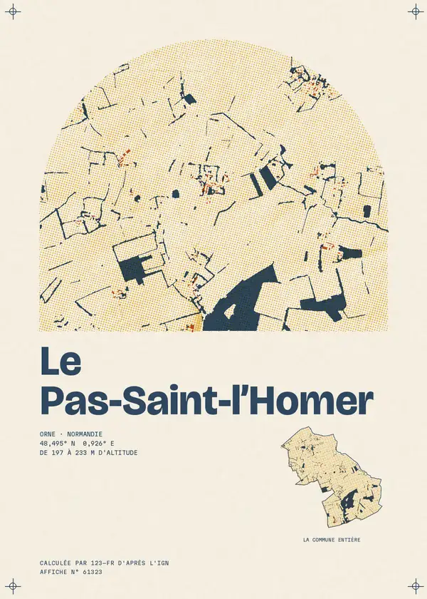Affiche de Le Pas-Saint-l'Homer, calculée par 123-fr d'après l'IGN