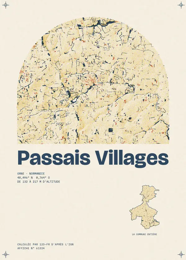 Affiche de Passais Villages, calculée par 123-fr d'après l'IGN