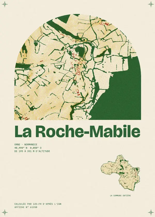 Affiche de La Roche-Mabile, calculée par 123-fr d'après l'IGN