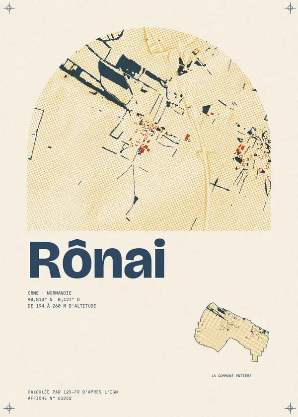 Affiche de Rônai, calculée par 123-fr d'après l'IGN