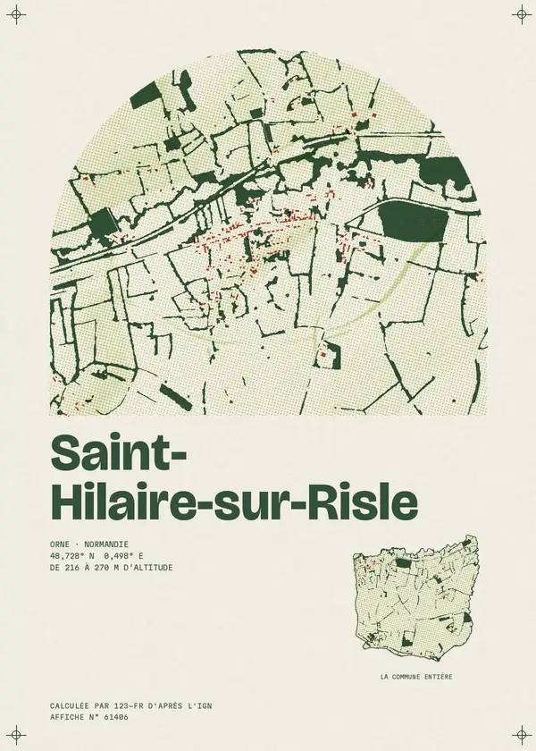 Affiche de Saint-Hilaire-sur-Risle, calculée par 123-fr d'après l'IGN