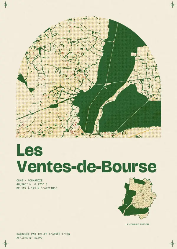 Affiche de Les Ventes-de-Bourse, calculée par 123-fr d'après l'IGN