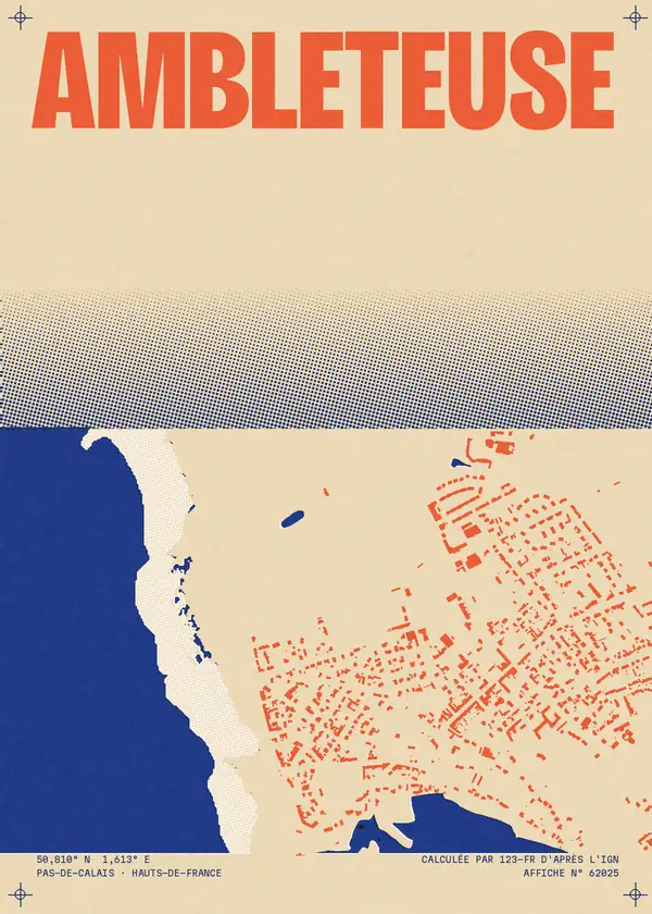 Affiche de Ambleteuse, calculée par 123-fr d'après l'IGN