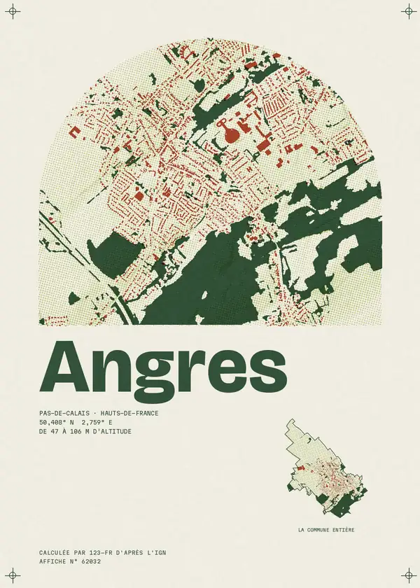 Affiche de Angres, calculée par 123-fr d'après l'IGN