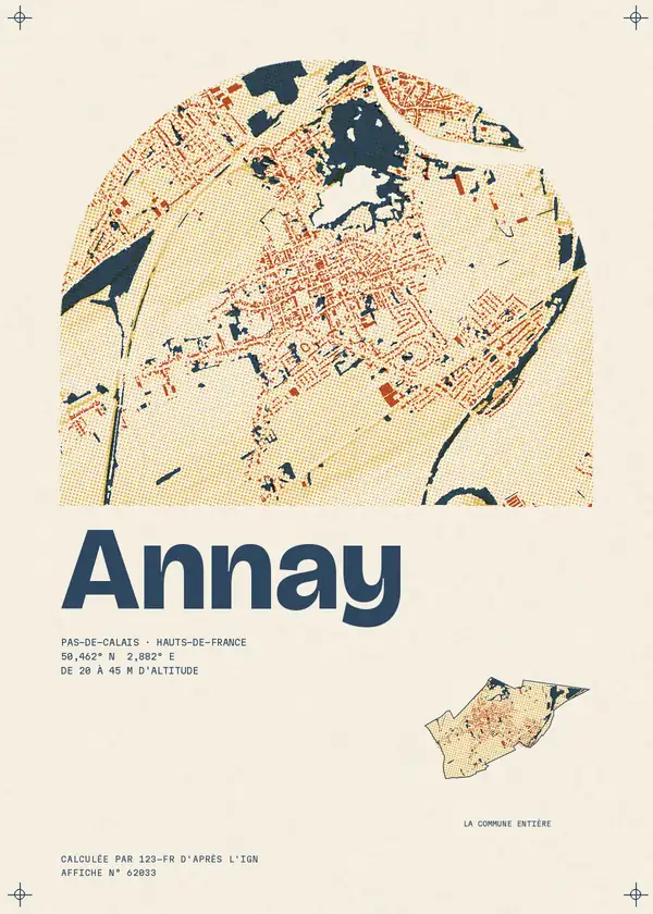Affiche de Annay, calculée par 123-fr d'après l'IGN