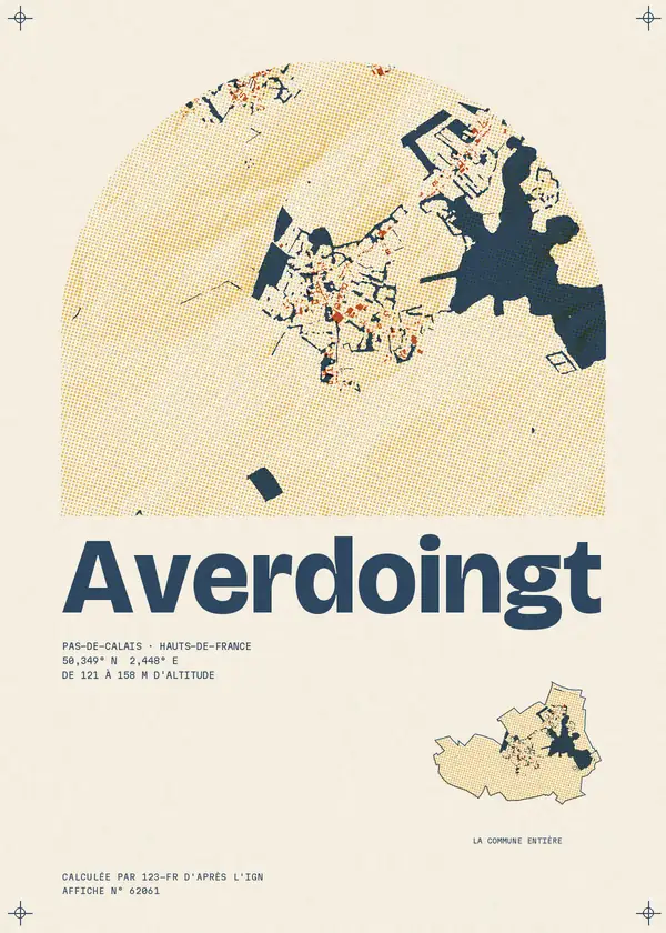 Affiche de Averdoingt, calculée par 123-fr d'après l'IGN