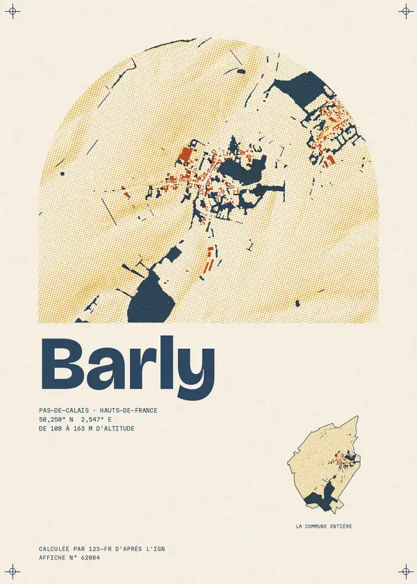 Affiche de Barly, calculée par 123-fr d'après l'IGN