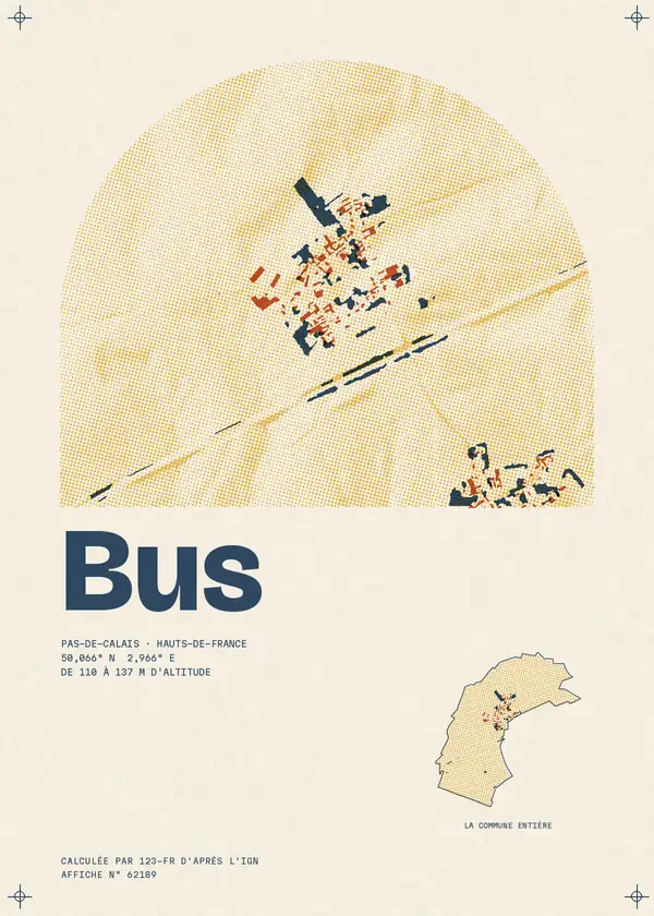 Affiche de Bus, calculée par 123-fr d'après l'IGN