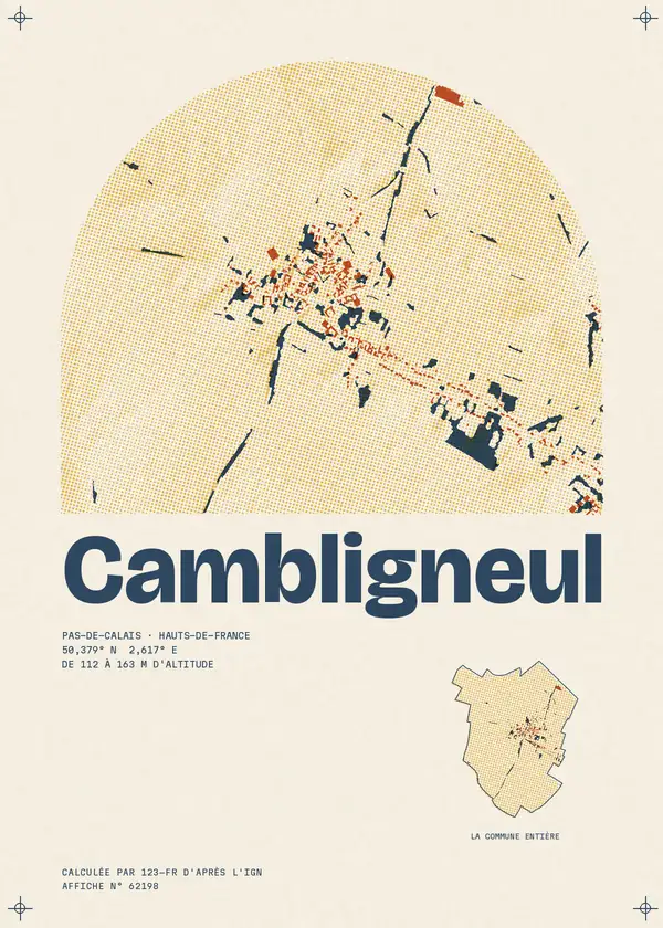 Affiche de Cambligneul, calculée par 123-fr d'après l'IGN