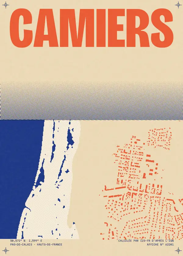 Affiche de Camiers, calculée par 123-fr d'après l'IGN