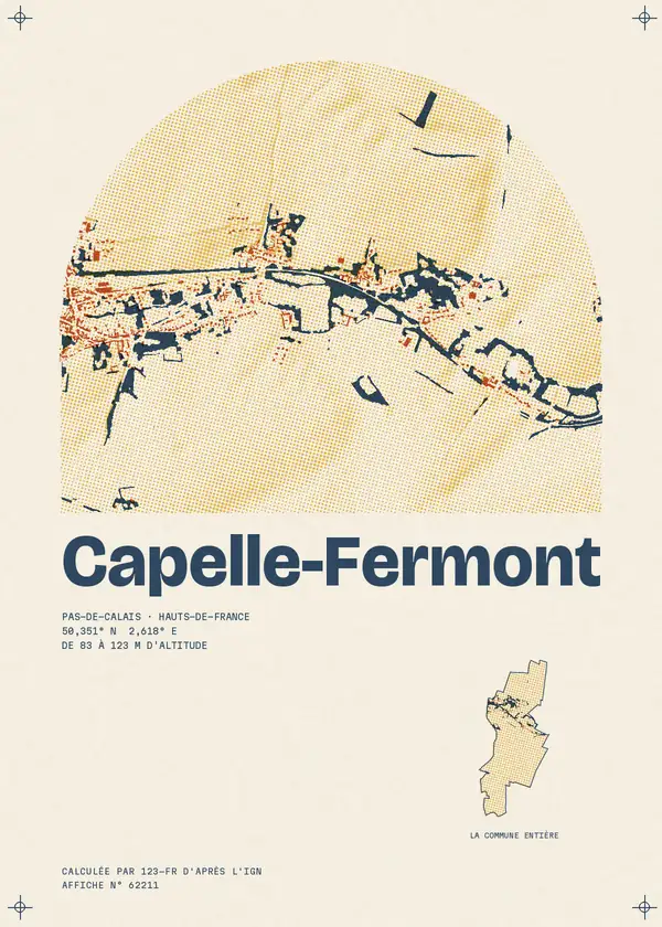 Affiche de Capelle-Fermont, calculée par 123-fr d'après l'IGN