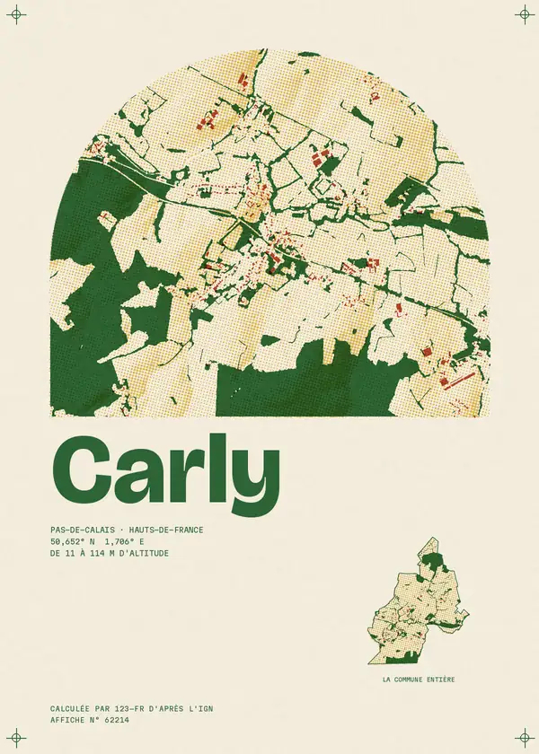 Affiche de Carly, calculée par 123-fr d'après l'IGN
