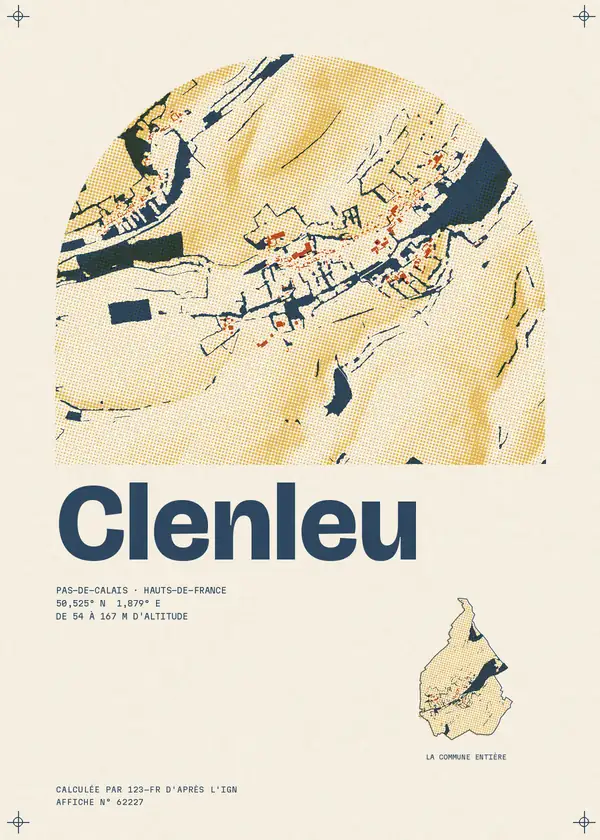 Affiche de Clenleu, calculée par 123-fr d'après l'IGN