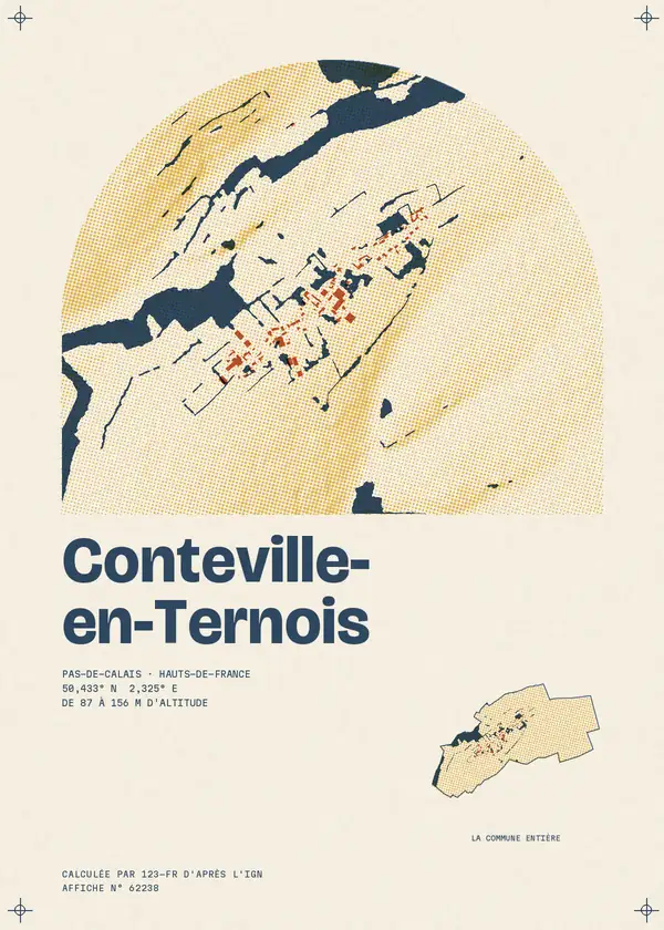 Affiche de Conteville-en-Ternois, calculée par 123-fr d'après l'IGN