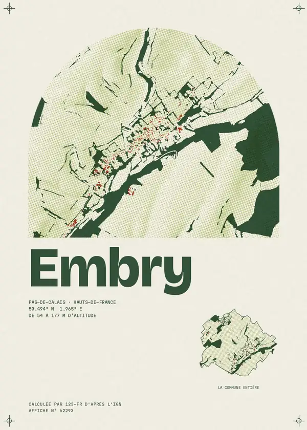Affiche de Embry, calculée par 123-fr d'après l'IGN