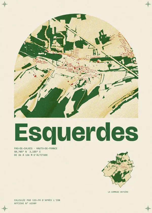 Affiche de Esquerdes, calculée par 123-fr d'après l'IGN