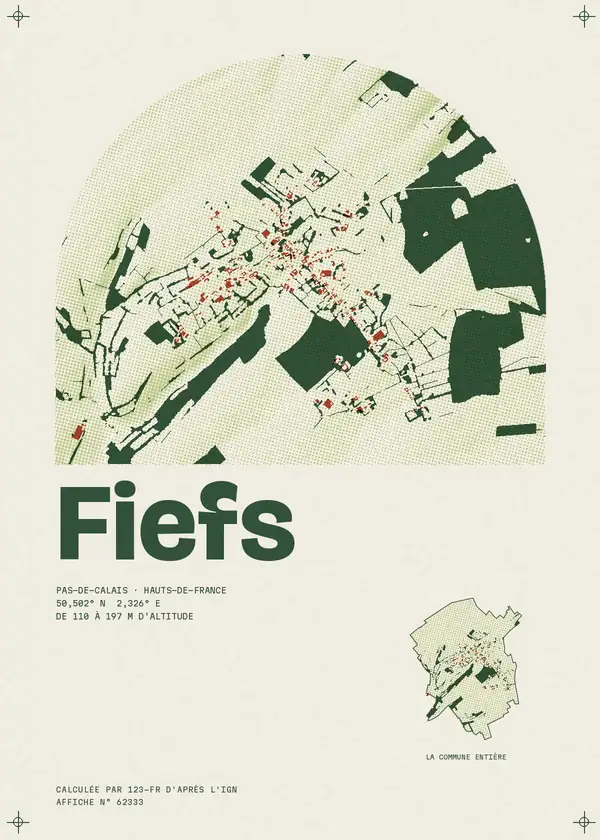 Affiche de Fiefs, calculée par 123-fr d'après l'IGN