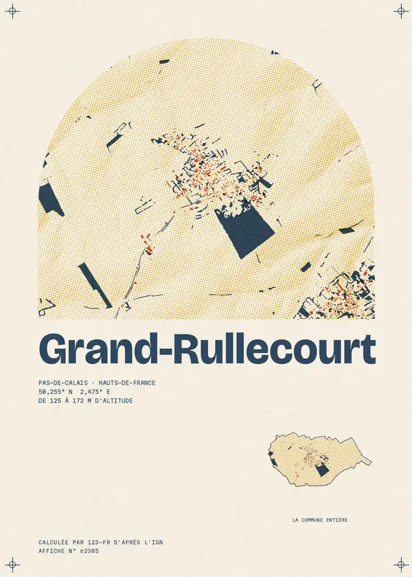 Affiche de Grand-Rullecourt, calculée par 123-fr d'après l'IGN