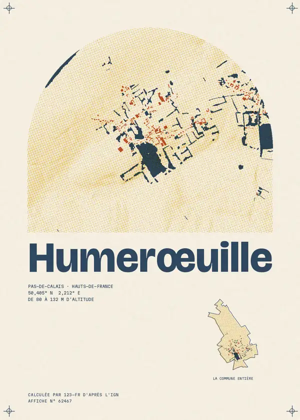 Affiche de Humerœuille, calculée par 123-fr d'après l'IGN