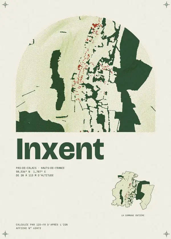Affiche de Inxent, calculée par 123-fr d'après l'IGN