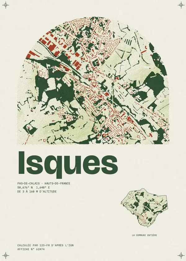 Affiche de Isques, calculée par 123-fr d'après l'IGN