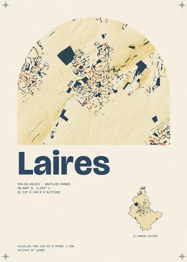 Affiche de Laires, calculée par 123-fr d'après l'IGN