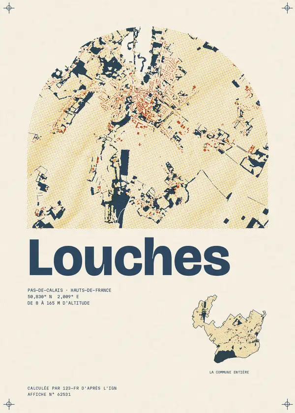 Affiche de Louches, calculée par 123-fr d'après l'IGN