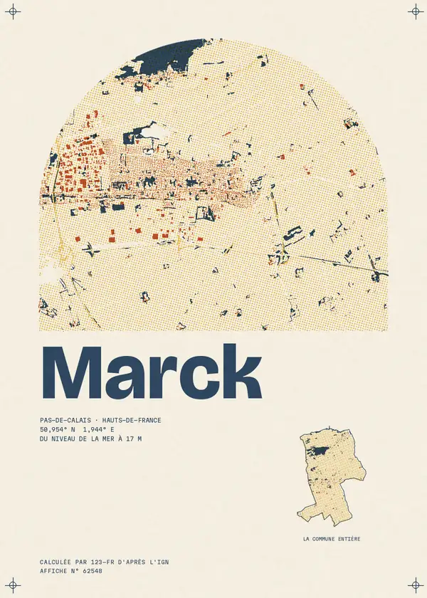 Affiche de Marck, calculée par 123-fr d'après l'IGN
