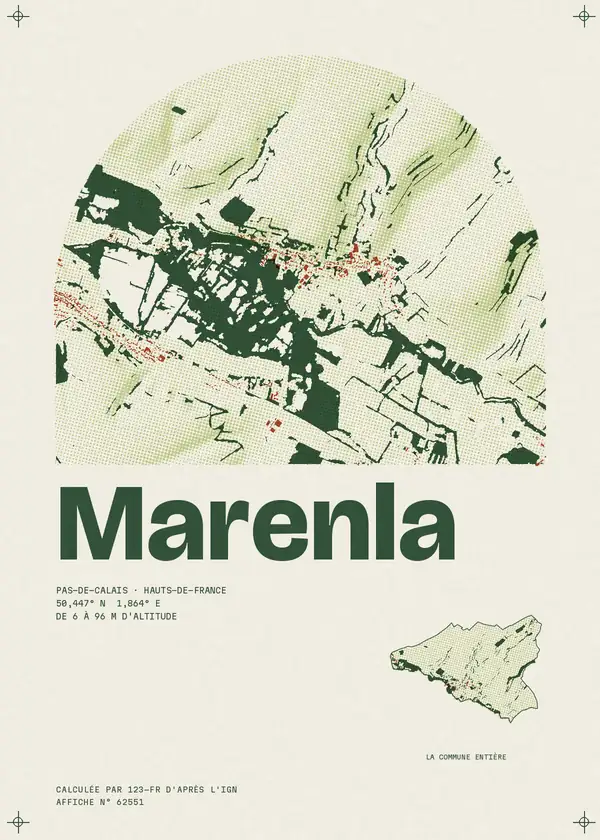 Affiche de Marenla, calculée par 123-fr d'après l'IGN