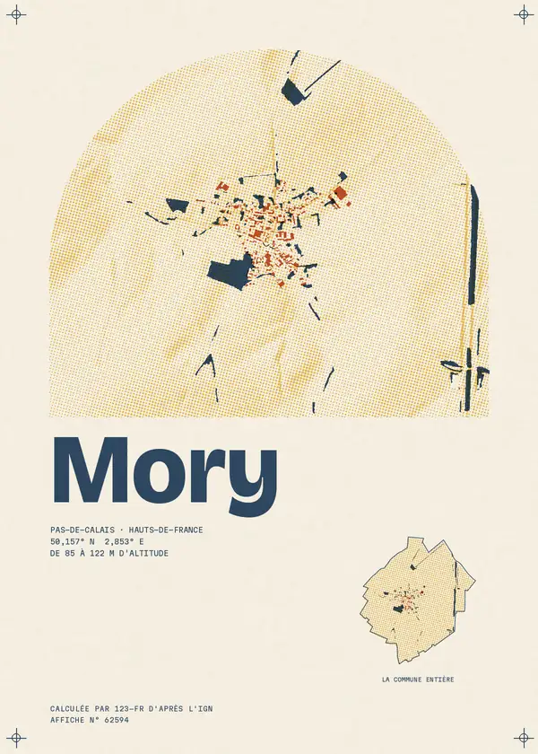Affiche de Mory, calculée par 123-fr d'après l'IGN