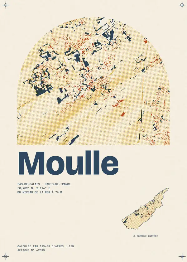 Affiche de Moulle, calculée par 123-fr d'après l'IGN