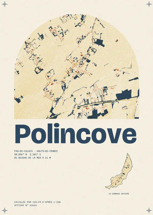 Affiche de Polincove, calculée par 123-fr d'après l'IGN