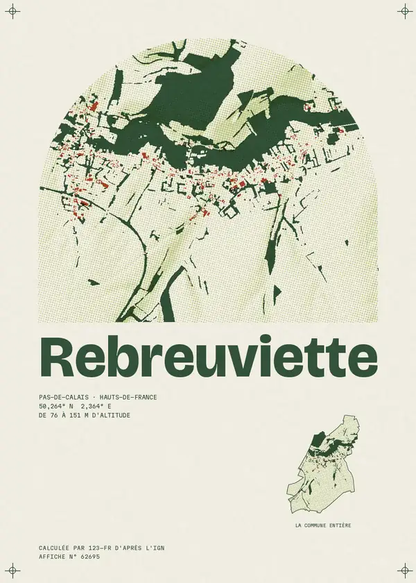 Affiche de Rebreuviette, calculée par 123-fr d'après l'IGN