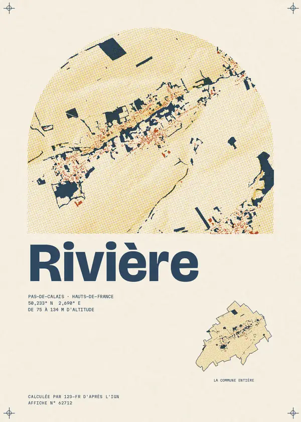 Affiche de Rivière, calculée par 123-fr d'après l'IGN