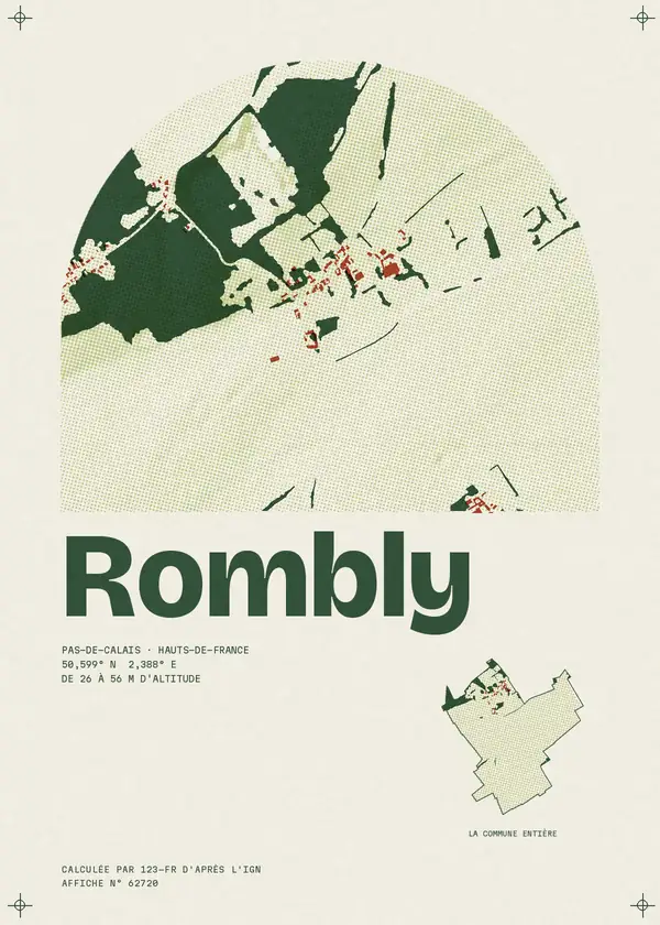 Affiche de Rombly, calculée par 123-fr d'après l'IGN