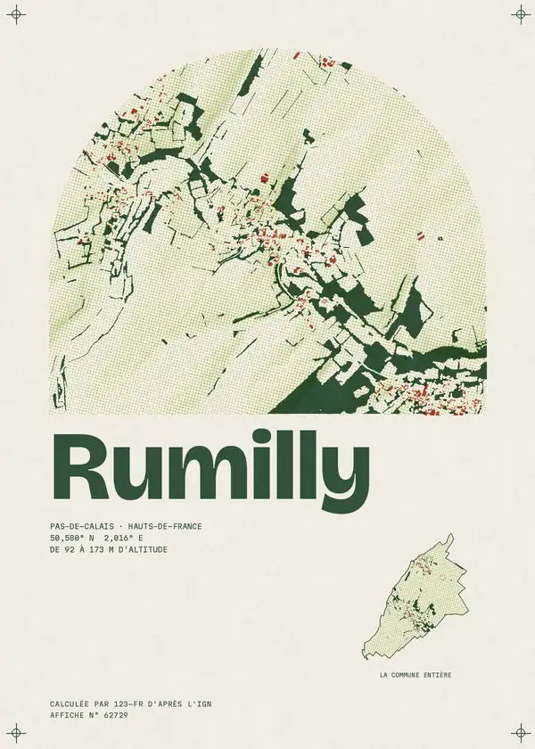 Affiche de Rumilly, calculée par 123-fr d'après l'IGN
