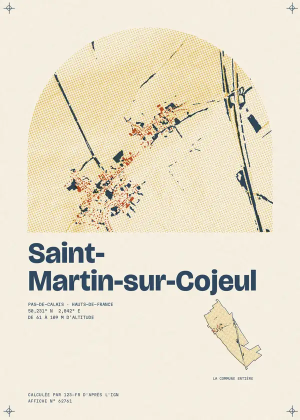 Affiche de Saint-Martin-sur-Cojeul, calculée par 123-fr d'après l'IGN